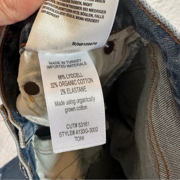 Agolde Toni Mid Rise Straight Jeans 26 Landmark - Picture 6 of 6